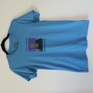 Patagonia Blue Graphic T-Shirt - Size Small